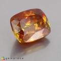 Natural Sphalerite 9.36 Carats Fanta Orange with Play of Colors Cushion 13x10 mm Loose Gemstone - Image 4
