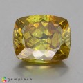 Natural Sphalerite 9.41 Carats Yellow Orange Cushion 13x11 mm Loose Gemstone - Image 1