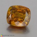 Natural Sphalerite 10.41 Carats Yellow Orange Cushion 12x11 mm Loose Gemstone - Image 1