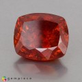 Natural Sphalerite 10.46 Carats Fiery Orange Cushion 12x11 mm Loose Gemstone - Image 3