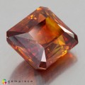 Natural Sphalerite 55.91 Carats Fire Orange Emerald Cut 24x19 mm Loose Gemstone - Image 5
