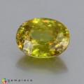 Natural Sphene 3.10 Carats Greenish Yellow Oval 10x8 mm Loose Gemstone - Image 2