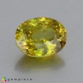 Natural Sphene 3.10 Carats Greenish Yellow Oval 10x8 mm Loose Gemstone - Image 3