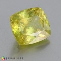 Natural Sphene 4.13 Carats Greenish Yellow Cushion 10x9 mm Loose Gemstone - Image 1