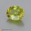 Natural Sphene 2.52 Carats Greenish Yellow Oval 10x8 mm Loose Gemstone - Image 2
