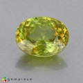 Natural Sphene 2.52 Carats Greenish Yellow Oval 10x8 mm Loose Gemstone - Image 1