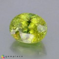 Natural Sphene 4.94 Carats Yellowish Green Oval 11x9 mm Loose Gemstone - Image 3