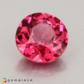 Natural Spinel 0.65 Carats Crimson Pink Round 5x6 mm Loose Gemstone - Image 2