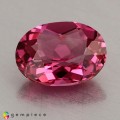 Natural Spinel 0.90 Carats Hot Pink Oval 7x5 mm Loose Gemstone - Image 2