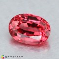 Natural Spinel 0.44 Carats Crimson Pink Oval 5x4 mm Loose Gemstone - Image 1