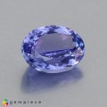 Natural Tanzanite 2.21 Carats Purple Blue Oval 9x7 mm Loose Gemstone - Image 1