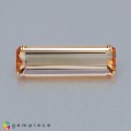 Natural Topaz 1.53 Carats Imperial Orange Emerald Cut 12x4 mm Loose Gemstone - Image 2