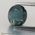 Natural Tourmaline cats eye 3.49 Carats Blue Oval Cabochon 8x8 mm Loose Gemstone - Image 3