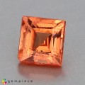 Natural Triplite 0.25 Carats Orange Square  3x2 mm Loose Gemstone - Image 2