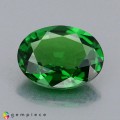 Natural Tsavorite garnet 1.05 Carats Chrome Green Oval 7x6 mm Loose Gemstone - Image 3