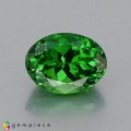 Natural Tsavorite garnet 1.06 Carats Chrome Green Oval 7x5 mm Loose Gemstone - Image 1