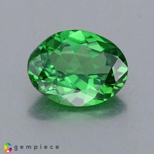 tsavorite garnet  0.90cts - 7x5mm