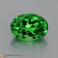 Natural Tsavorite garnet 1.10 Carats Chrome Green Oval 7x5 mm Loose Gemstone - Image 1
