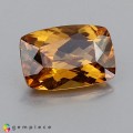 Natural Zircon 4.38 Carats Fire Orange Cushion 11x8 mm Loose Gemstone - Image 3