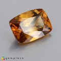 Natural Zircon 4.38 Carats Fire Orange Cushion 11x8 mm Loose Gemstone - Image 1