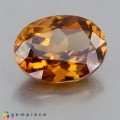 Natural Zircon 4.09 Carats Honey Brown Oval 11x8 mm Loose Gemstone - Image 1
