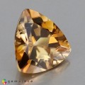 Natural Zircon 3.10 Carats Imperial Brown Trilliant  9x9 mm Loose Gemstone - Image 2