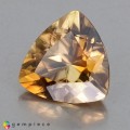 Natural Zircon 3.10 Carats Imperial Brown Trilliant  9x9 mm Loose Gemstone - Image 3