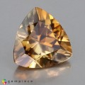 Natural Zircon 3.10 Carats Imperial Brown Trilliant  9x9 mm Loose Gemstone - Image 5