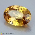 Natural Zircon 6.28 Carats Yellow Oval 13x9 mm Loose Gemstone - Image 2