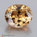 Natural Zircon 7.71 Carats Champagne Yellow Oval 11x10 mm Loose Gemstone - Image 5