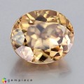 Natural Zircon 7.71 Carats Champagne Yellow Oval 11x10 mm Loose Gemstone - Image 1