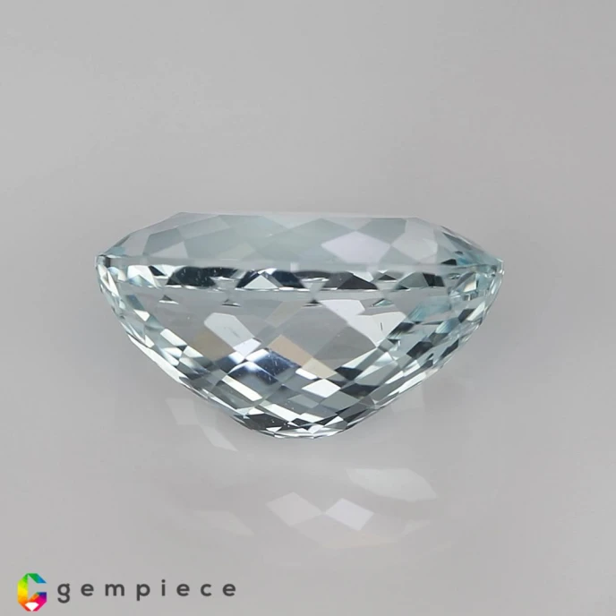 Light Ice Blue Natural Aquamarine Oval 9.31Cts Buy natural aquamarine Gemstone Online